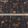 PRINTED CANVAS LINEN FABRIC - Cotton Linen Blend by the Yard - Bold Patterns for DIY
