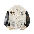 EMBROIDERY BOMBER - Men's Heavy Embroidery Baseball Bomber Jacket - 2 Colors, S–XXXL