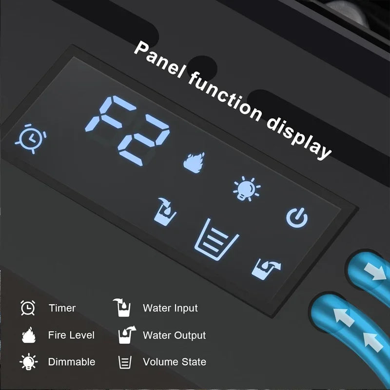 3D Simulation Atomized Fireplace - Smart Fireplace