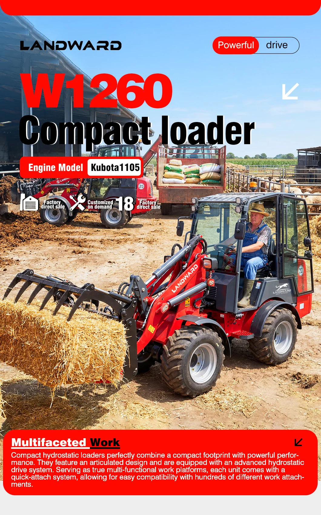 Wheel Loader - Hydraulic Diesel - Farm & Construction