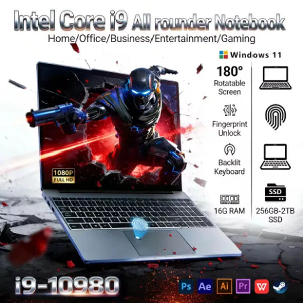 Core i9-10980HK Laptop - 16GB RAM, 1TB/2TB SSD