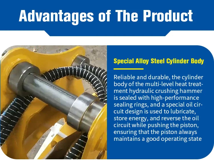 YG Hydraulic Hammer Breaker - 0.5–70 t - CE