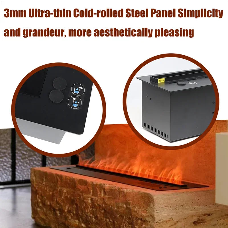 Smart Water Vapor Fireplace - Tuya APP - 3D Flame