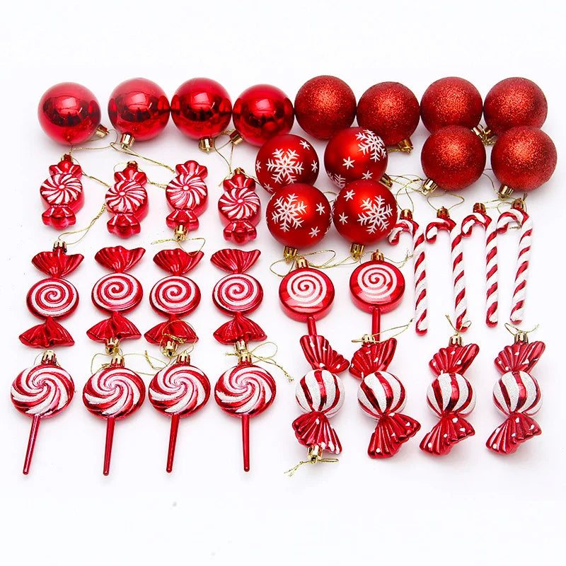 Special-Shaped Christmas Ornaments - 36 or 40 Pieces - Six Colours