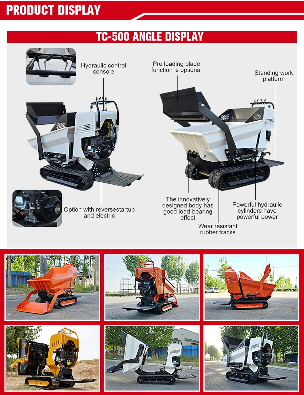 Mini Crawler Dumper - Remote Control - Heavy Duty