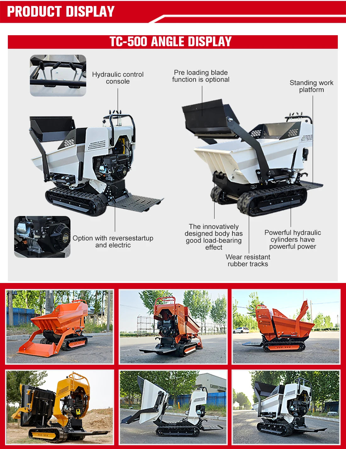 Mini Crawler Dumper - Remote Control - Heavy Duty