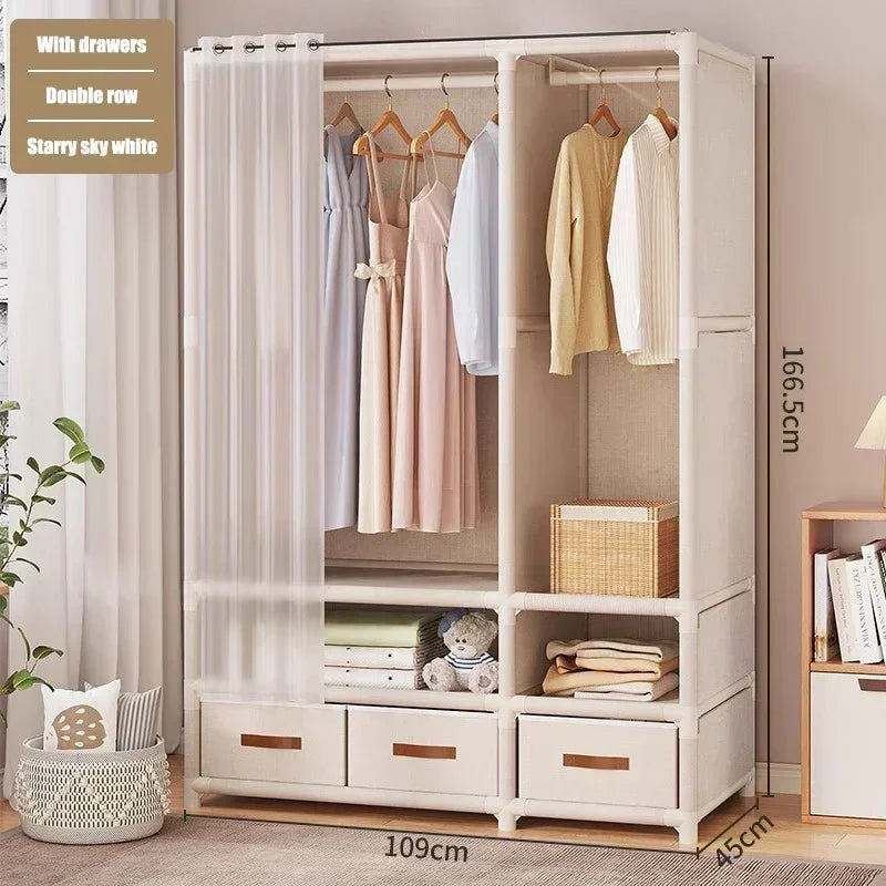 CLOSET FLEX - Fabric Wardrobe with Drawers - Your Bedroom, Finally Organized
