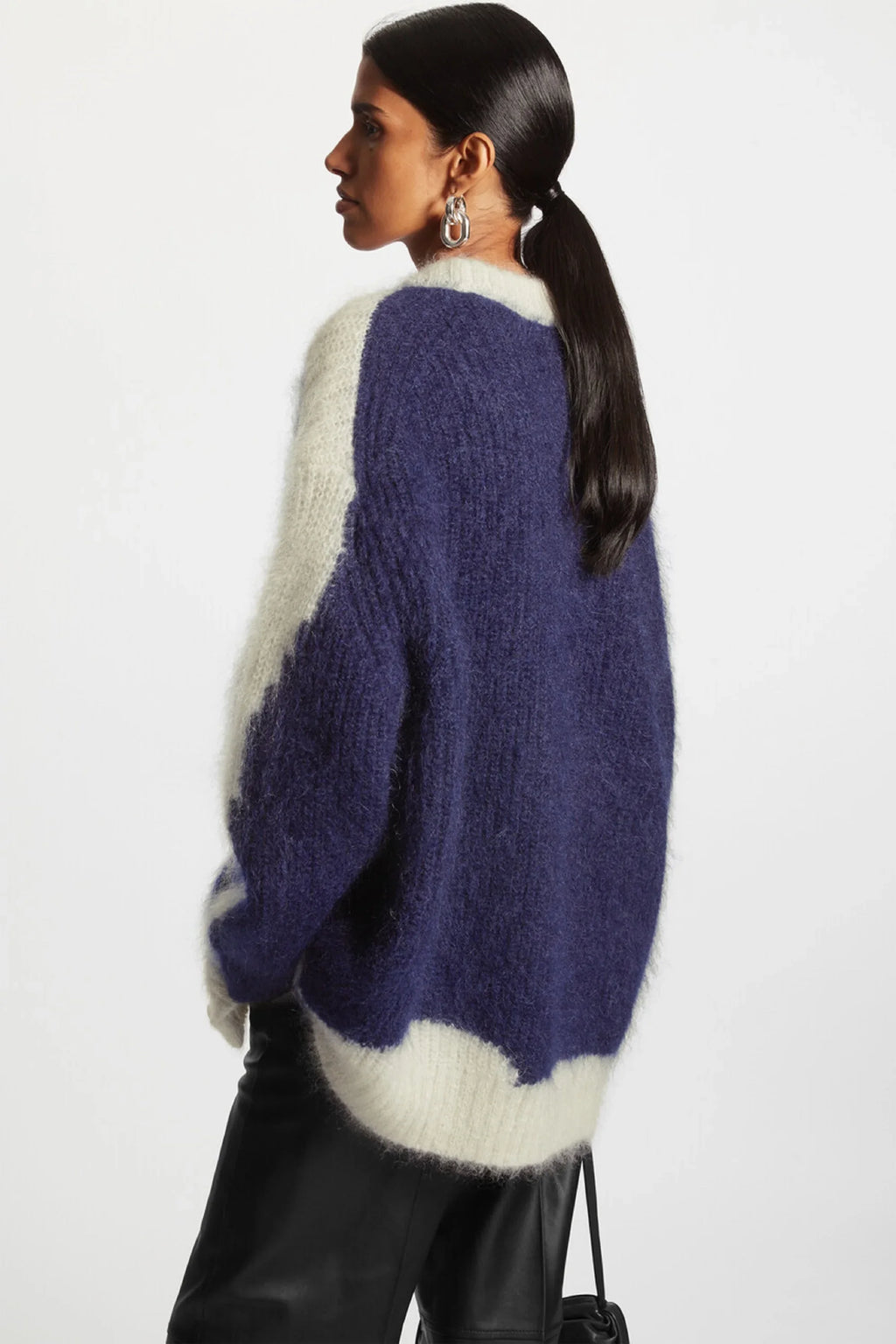 Long Mohair Cardigan – V-Neck