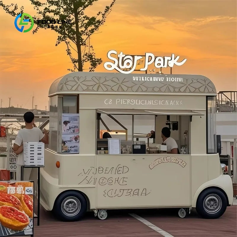Customized Mobile Food Truck – Full Kitchen Burger BBQ Coffee Catering