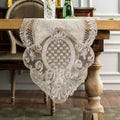 MACRAMÉ TABLE RUNNER - Floral Lace Border, 8 Sizes - Refined Tables