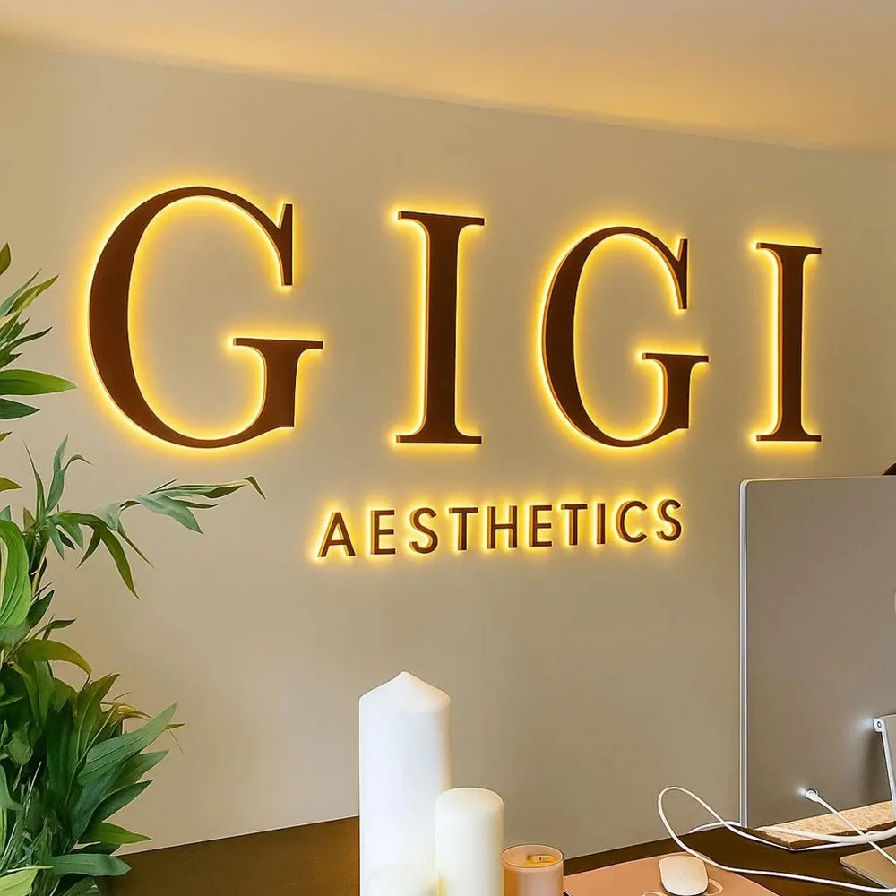 Custom LED Letter Sign - Backlit Metal - Business Style