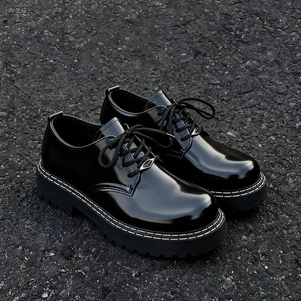 Men's Casual Business Shoes - Breathable PU Leather Anti-Slip Flat