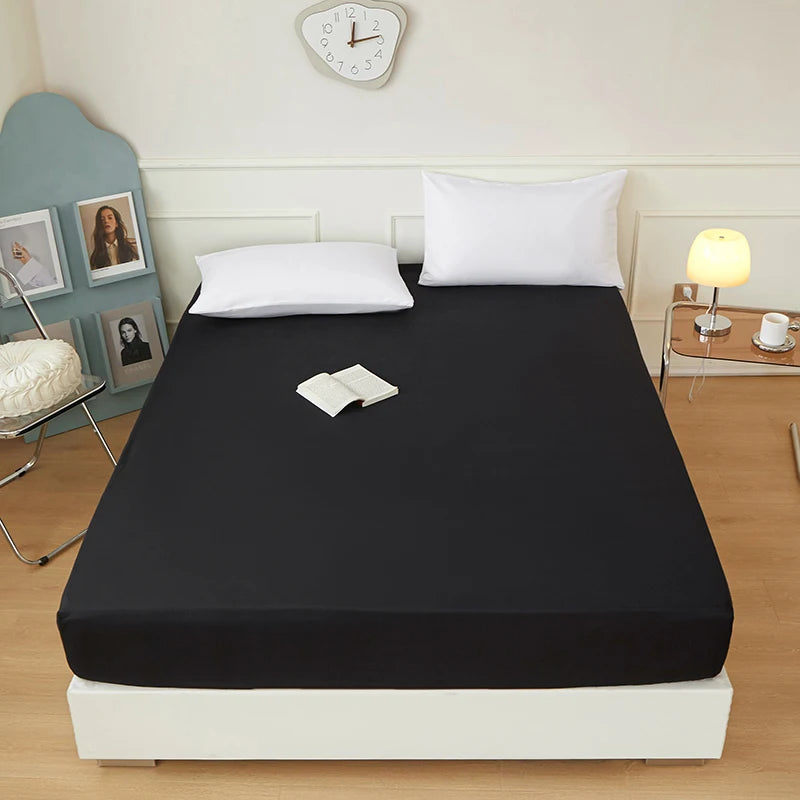 PURE FIT - Solid Color Fitted Sheet - 100% Polyester, Deep Pocket & Easy Care