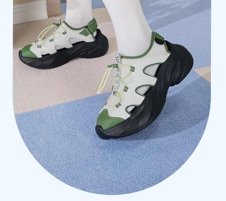 361 Degrees Women's Sandals Outdoor Thick-soled Breathable Non-Slip Casual Trendy Comfortable Soft Female Slippers 682526715