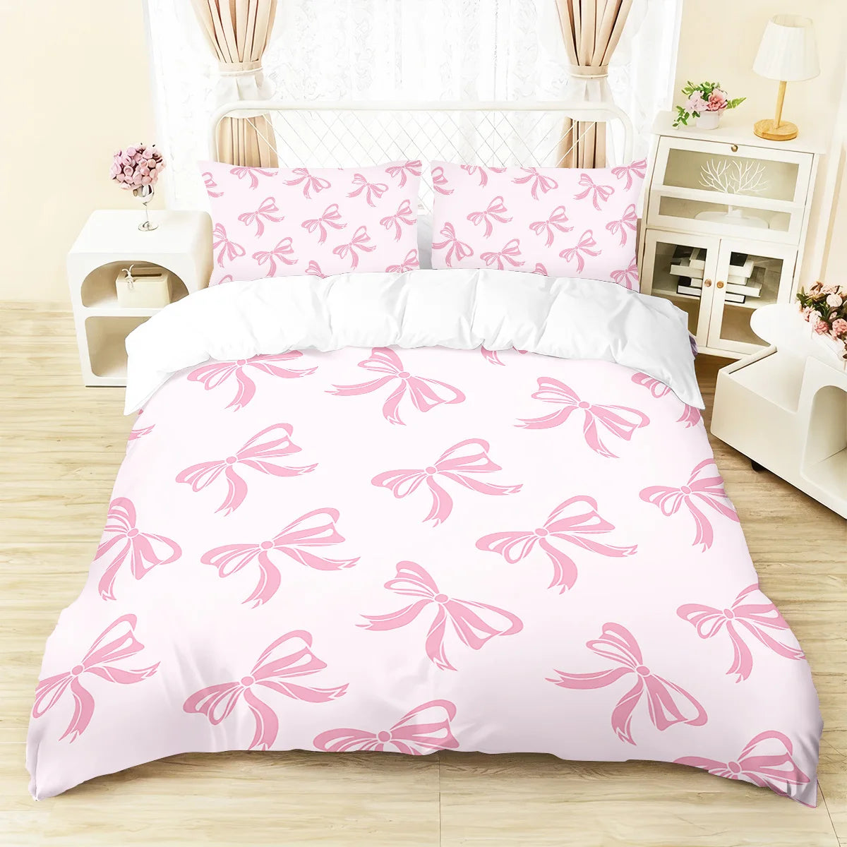 FLUTTER - Butterfly Print Duvet Cover Set - Soft, Dreamy & Bedroom-Ready