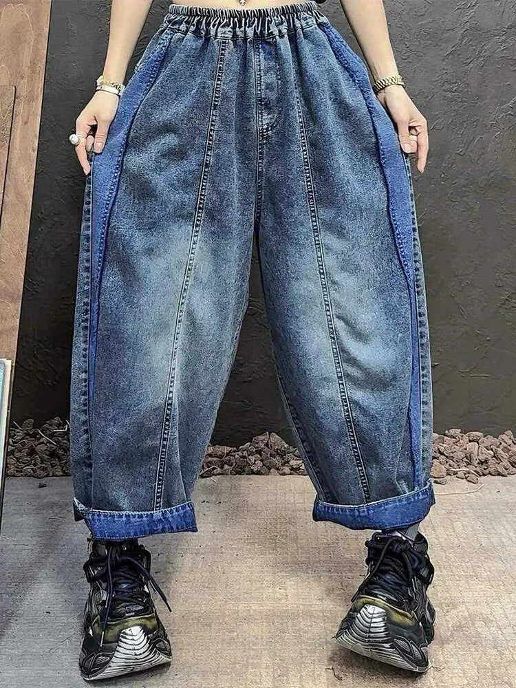 Vintage Patchwork Harem Jeans