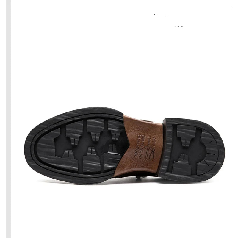 LEATHER DERBY - Genuine Cow Leather Business Shoes - Built to Impress