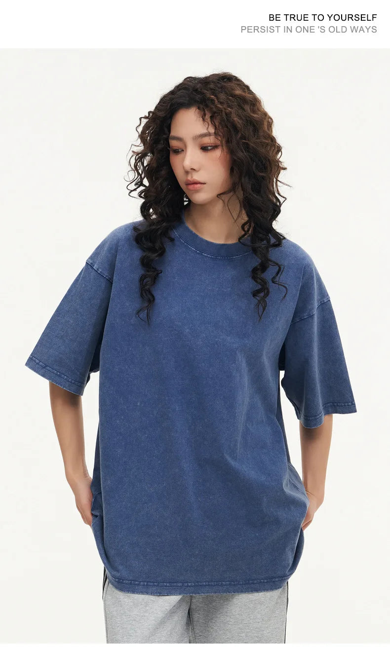 Women Leopard Letter Printed Washed T-shirt Cotton Oversized Womans Tops Fashion O-Neck Short Sleeve Tees Y2k Female Clothes