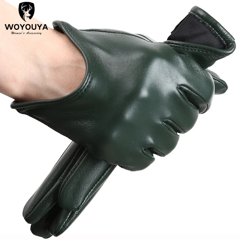 Colour Embrace - Women's Leather Gloves - Winter Charm