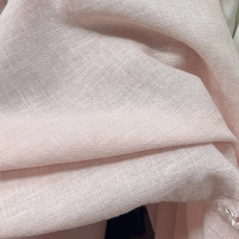 PINK SAND-WASHED LINEN BLEND - 40% Flax, 210g/m, 145cm Wide - Soft Days