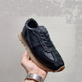 RETRO LIFT - Men's Genuine Leather Platform Sneakers - Retro Lace Up, Height Increasing, Skateboard Style