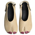 New Summer Soft Leather Split Toe Women Sandals Casual Comfortable Soft-soled Pig's Hoof Shoes Slingbacks Tabi Ballet Shoe