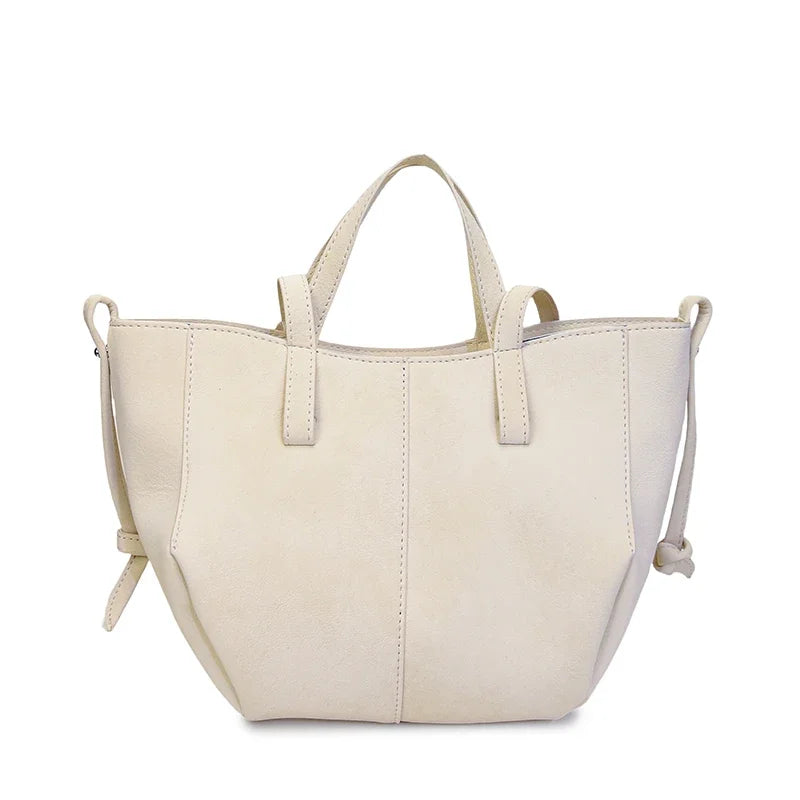 Light Luxury Solid PU Hasp Shoulder Bag for Women Commuting Frosted Leather Handbag 2026 Hot Sale Large Capacity Niche Tote Bags