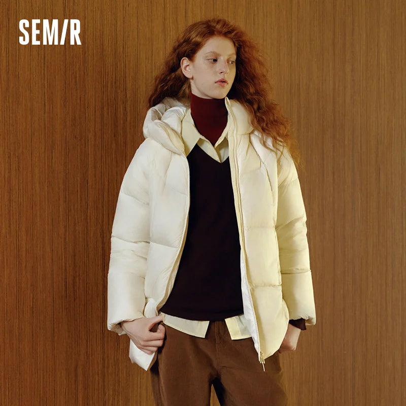 Semir Hooded Down Jacket - 90% Duck Down Mid-Length