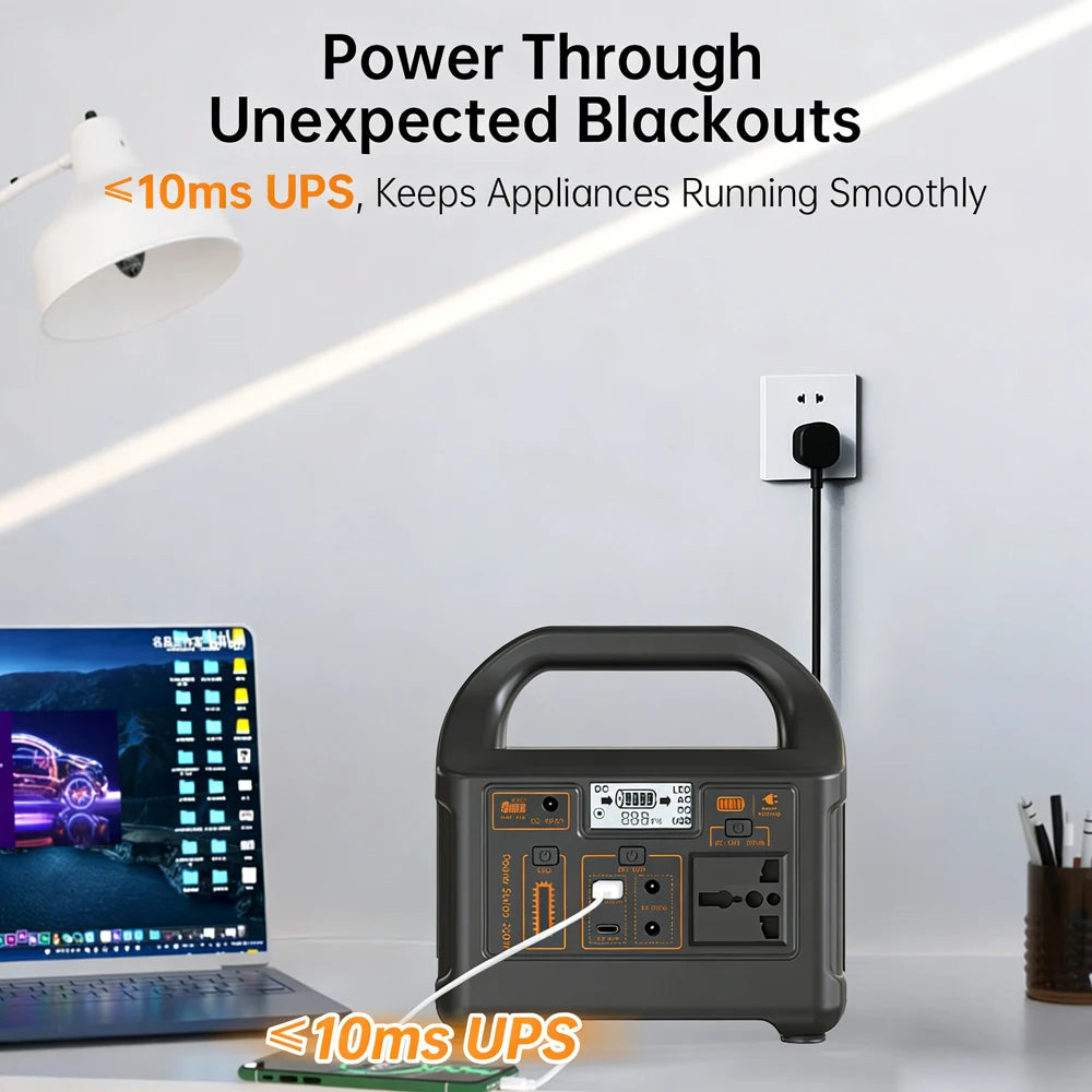 PORTABLE POWER STATION - 200W, 153.6Wh LiFePO4 - Ready Anywhere