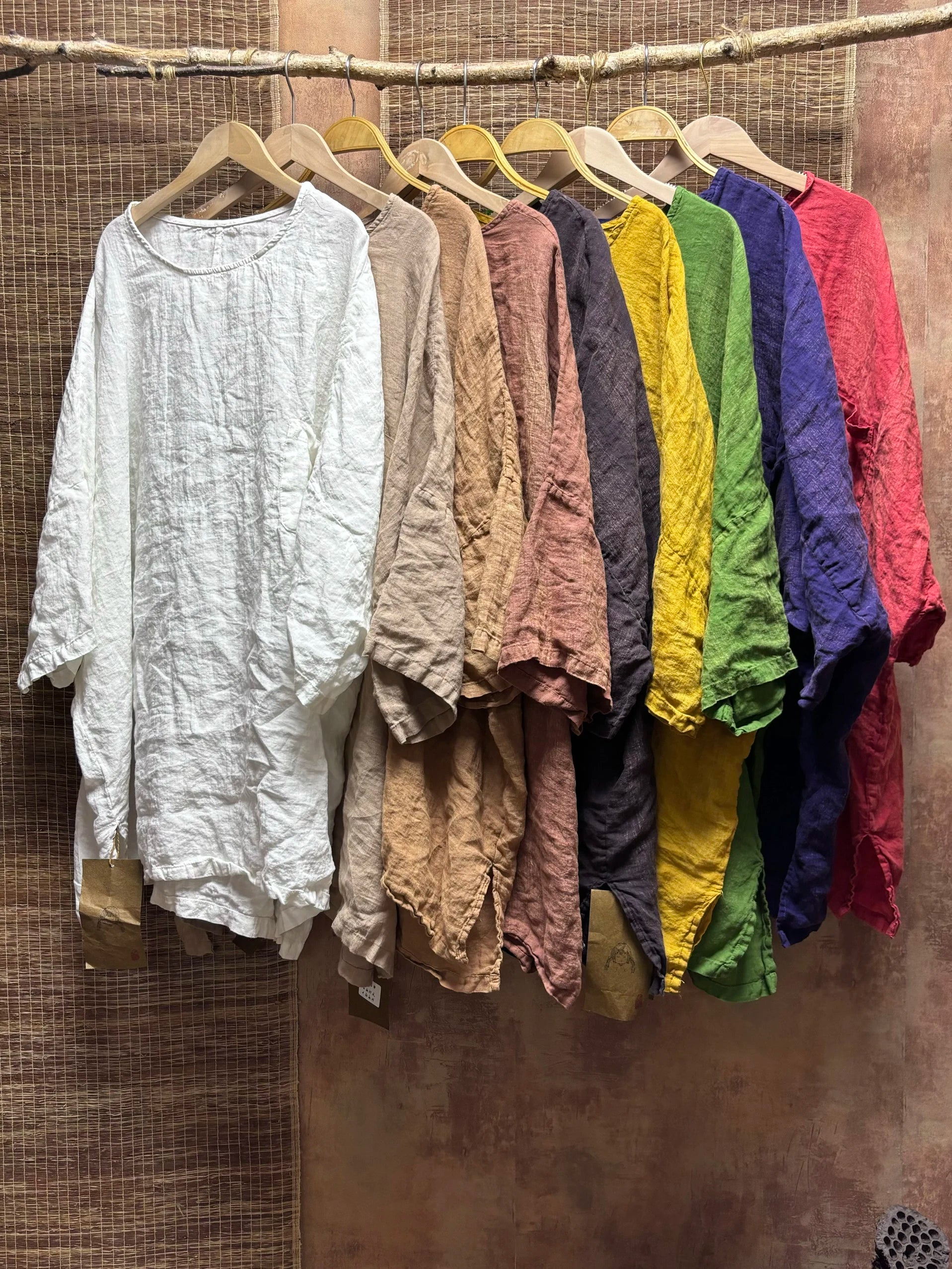 Spring Summer Arts Style Women O-neck Batwing Sleeve Casual Tops Tees Good Quality Cotton Linen Vintage Loose Long T-shirt T2513