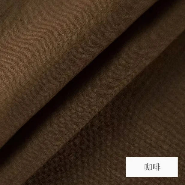 PURE LINEN FABRIC BY THE METER - 46 Colors, 140cm Wide - Soft Rooms