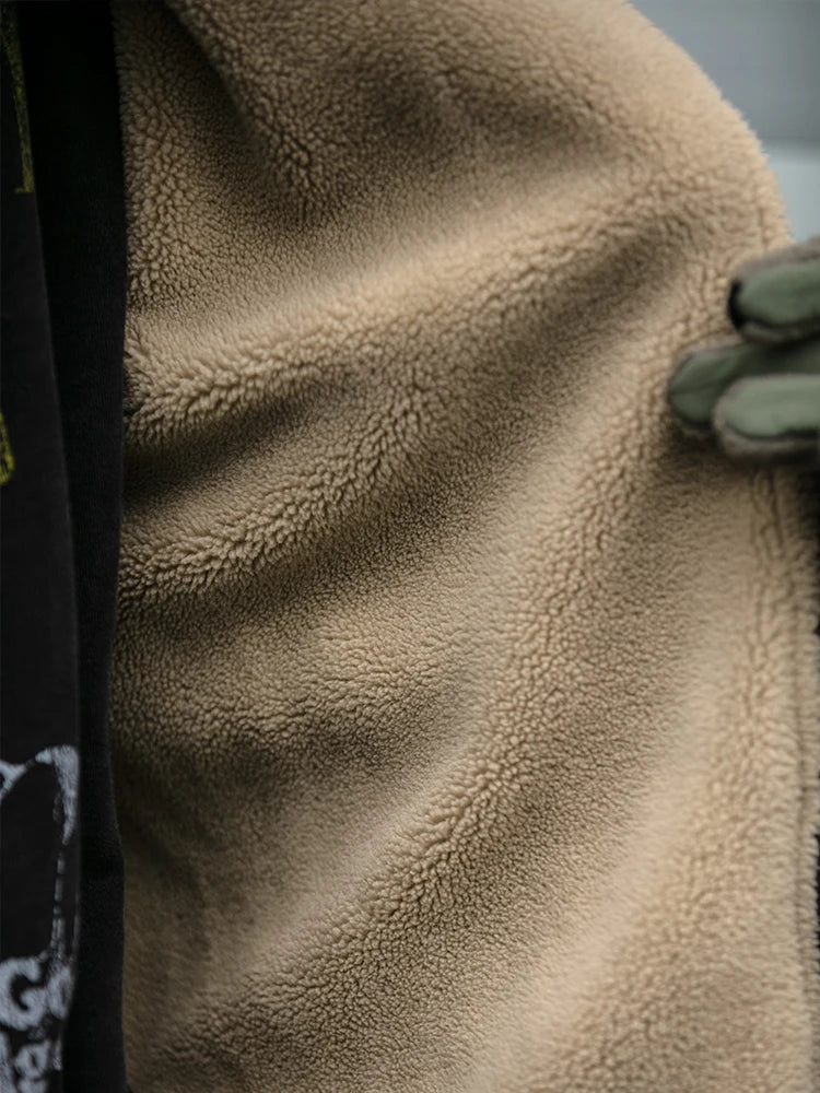 Men's Vintage Polar Fleece Jacket - Thick Stand Collar Zip-Up - Warm Enough to Mean It