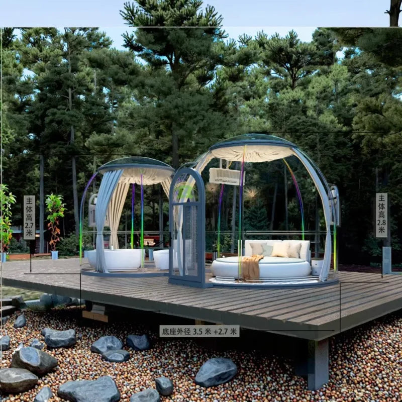 Luxury Bubble Dome House - Transparent Polycarbonate Star Hotel
