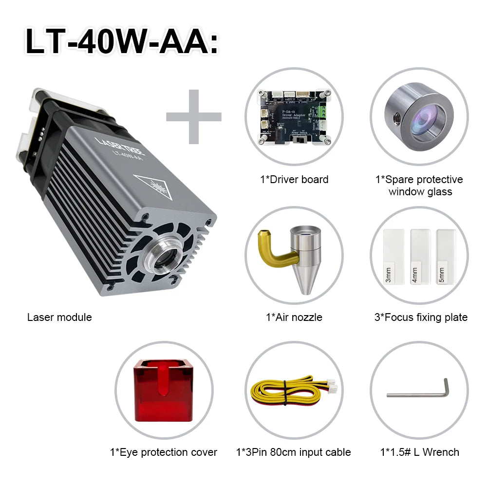 Laser Engraving Module - 5W & Air Assist Nozzle - Workshop Detail