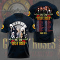 Guns N Roses Tour 2025 T-Shirt Vintage Rock Band Tee