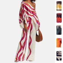 2026Spring new women's clothing European and American cross-border dresses Fashionable and elegant slim-fit waist-cinching print