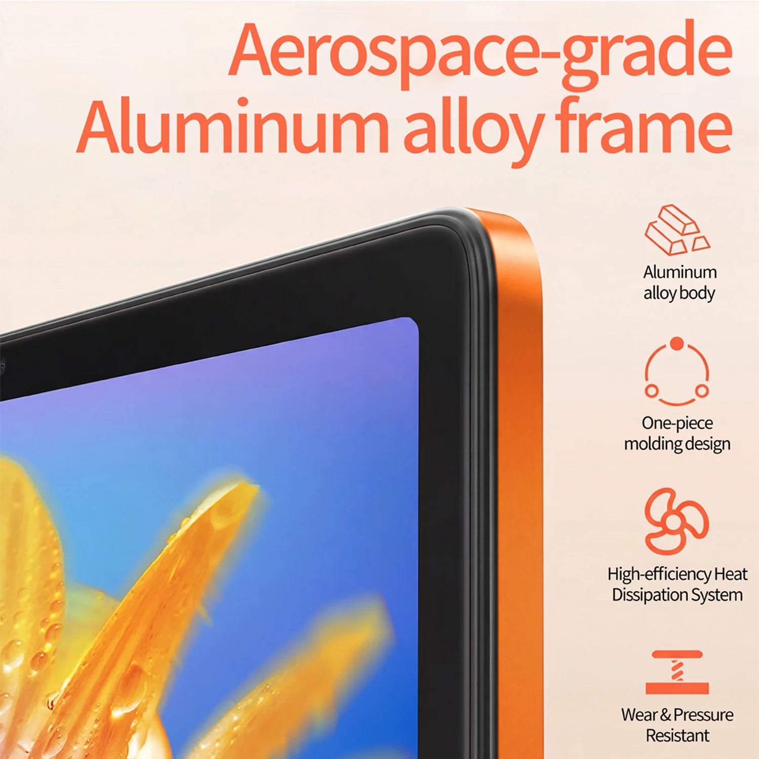 9" Kids Tablet Orange - Android 13 Octa-Core 4GB+64GB 5G WiFi