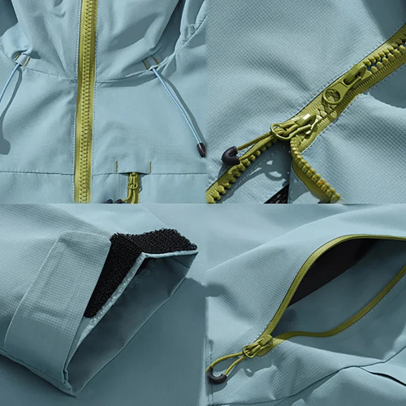 TRAIL GUARD - Men's Outdoor Hooded Jacket - Waterproof Windbreaker, Multi-Pocket