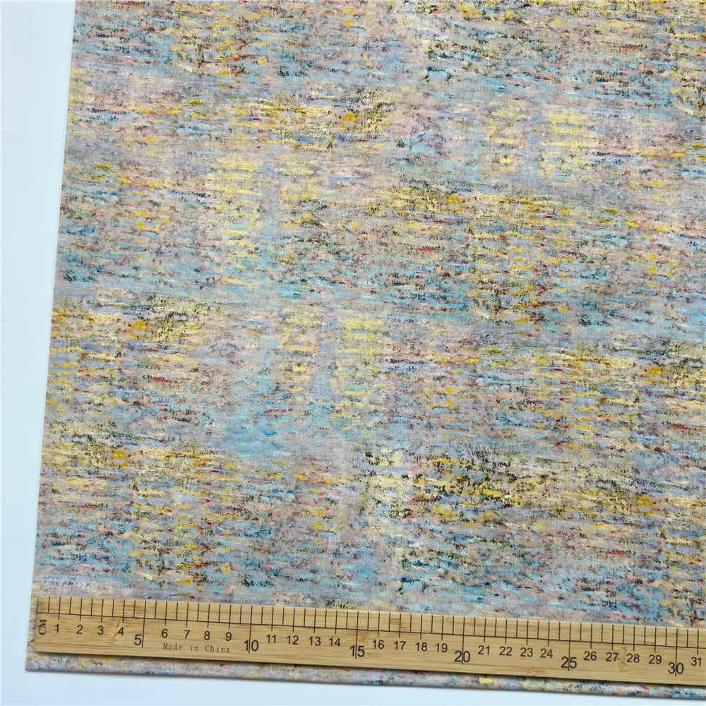 OIL PAINTING PRINT COTTON FABRIC - 105cm Wide, 20 Designs - Craft Canvas