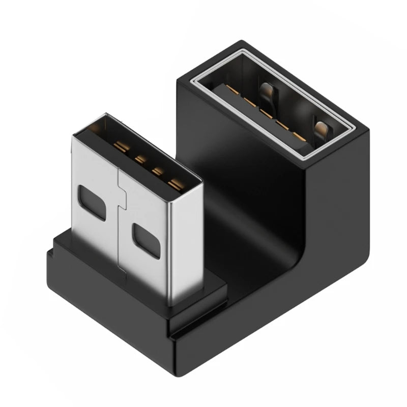 90 Degree USB 3.0 Male to Female Right Angle Extension Adapter USB Upward Elbow Adapter 10Gbps For Laptop PC Connector Converter