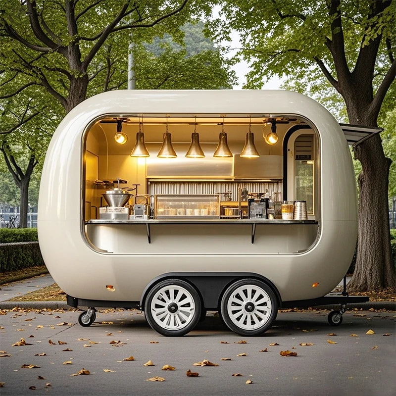 Small Mobile Food Truck – Fully Equipped Kitchen Pizza Concession Trailer