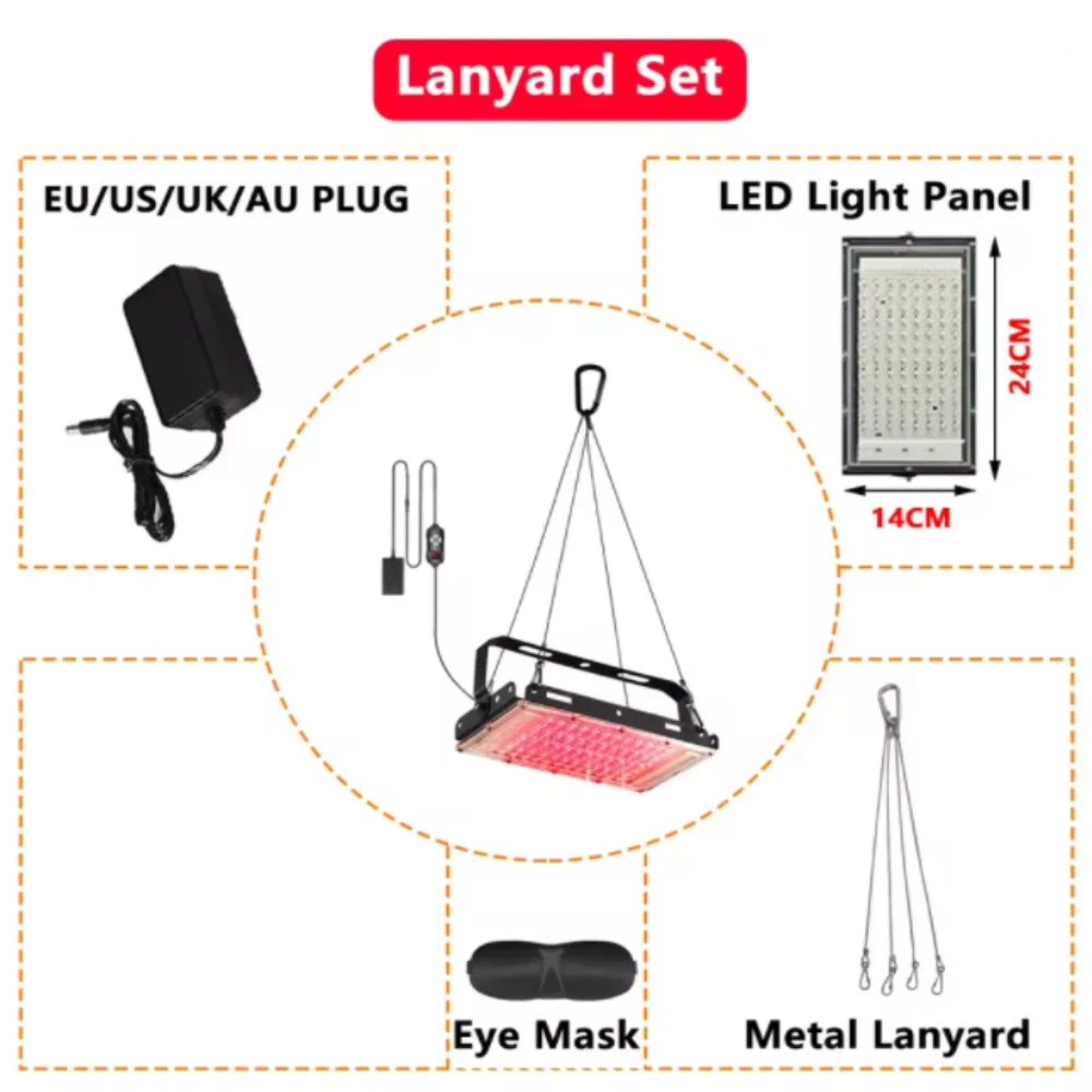Red Light Therapy Lamp 660nm & 850nm – with Stand