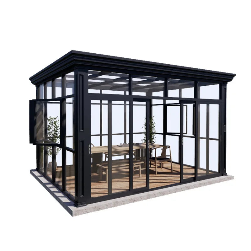 MODULAR SUNROOM - Aluminum Frame, Glass or PU Panels - Custom Garden Retreat