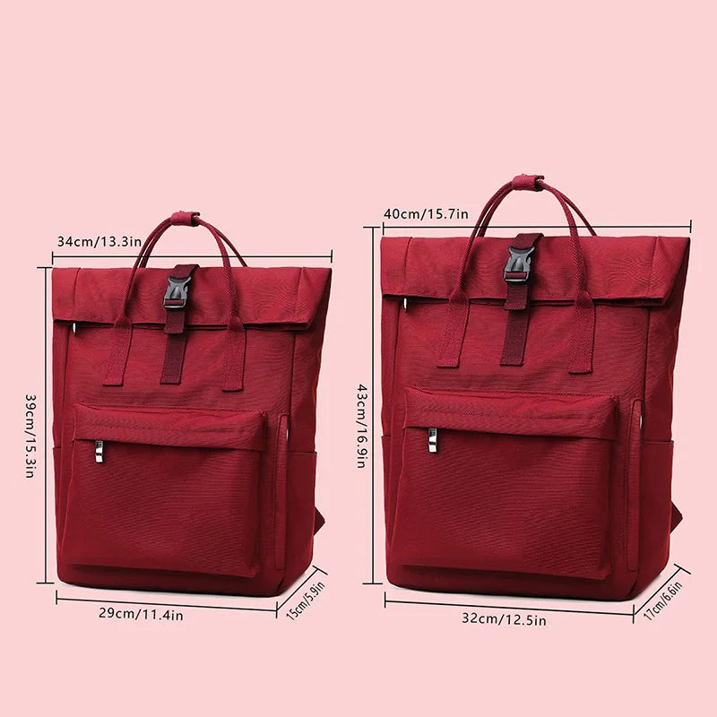 Schoolbag Female College Student Large Capacity Backpack 2026 New Niche Notebook 14-inch Computer Bag Girls' Backpack