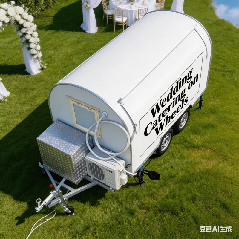 Dessert Food Trailer – Airstream Mobile Kitchen Cabinets