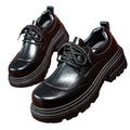 BRIT BLOCK - Thick-Sole Derby Oxfords - Classic British Edge, Modern Height