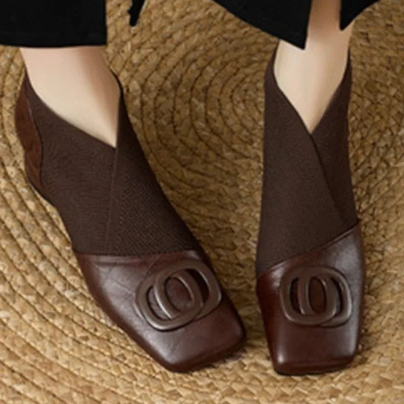 Mesh Chelsea Boots – Square Toe Breathable Slip-On