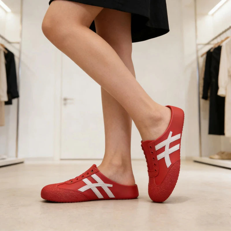Yellow Eva Mules Clogs Bruce Lee Onitsuka Style Slippers
