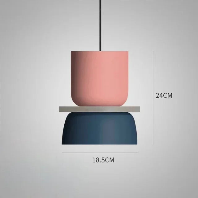 Macaron Pendant Lamp – Nordic, Multi-Color, S/M/L