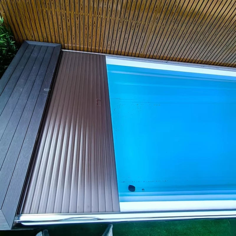 ALUMINUM FRAME POOL COVER - Automatic Retractable - UV & Waterproof